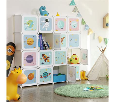 Meuble De Rangement Enfant Cubes Armoire Modulable En Plastique