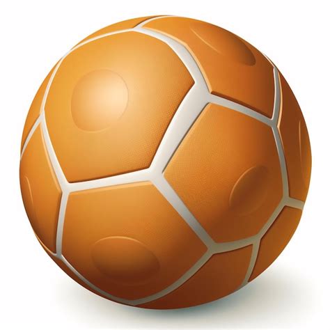 Premium Ai Image An Orange Soccer Ball With The White Dots On The Bottom