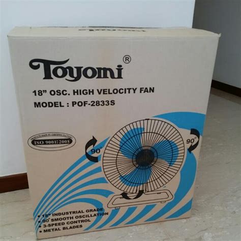 Toyomi High Velocity Fan Power Fan Used Tv Home Appliances