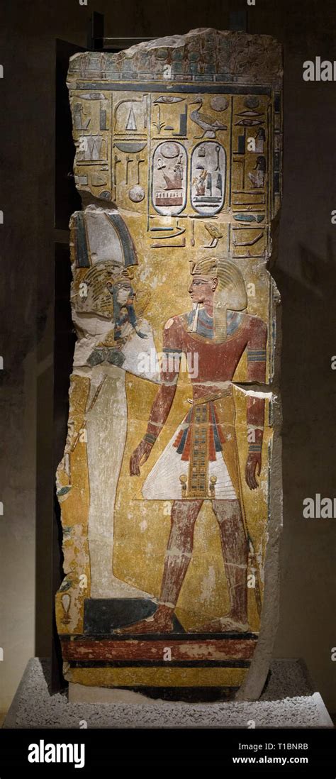 Berlin Germany Ancient Egyptian Painted Fragment Of A Pillar