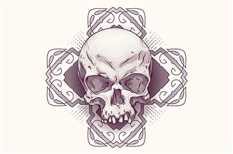 Engraving skull. | Illustrations ~ Creative Market