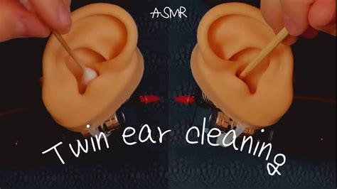 Asmr Twin Ear Cleaning 쌍둥이 귀청소귀파기 Youtube