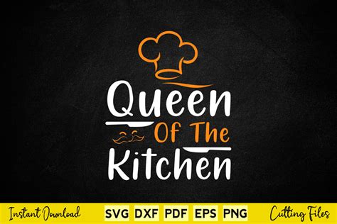 Queen Of The Kitchen Svg Cut File Graphic By Buytshirtsdesign