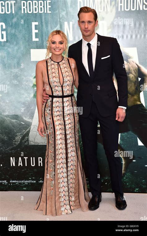 Margot Robbie and Alexander Skarsgard attending The Legend of Tarzan ...