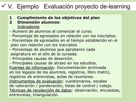 Evaluacion De Un Proyecto E Learning Ppt Ppt