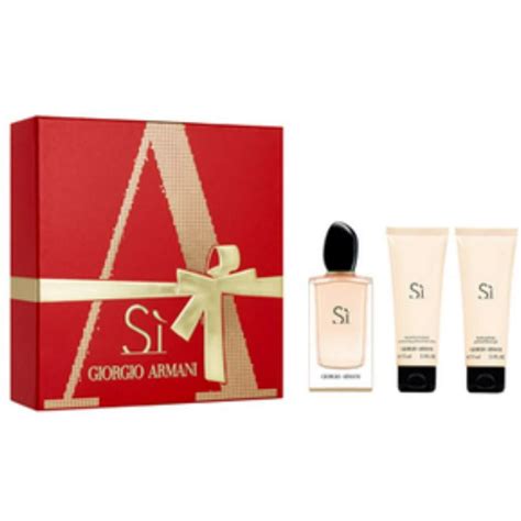 Giorgio Armani - Giorgio Armani Si Perfume Gift Set for Women, 3 Pieces ...