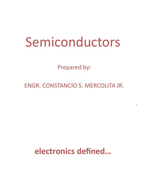 Semiconductors | PDF | Doping (Semiconductor) | Semiconductors