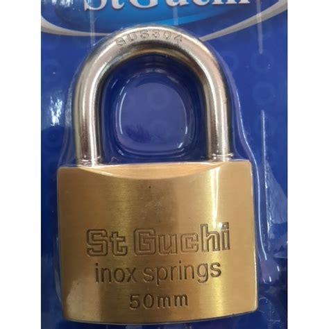 St Guchi Brass Security Padlock Mm Key Alike Pcs X