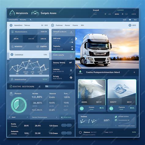 Premium AI Image | Web Dashboard Transportation Logistics Management ...