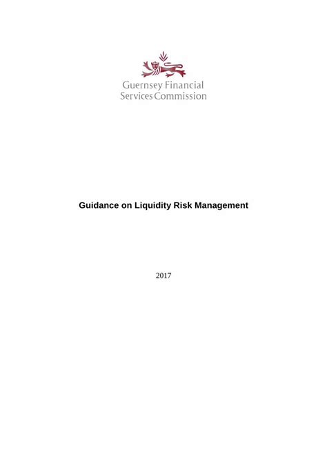 PDF Guidance On Liquidity Risk Management DOKUMEN TIPS