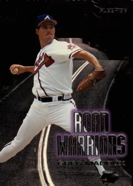 Fleer Road Warriors Atlanta Braves Carte De Baseball Greg