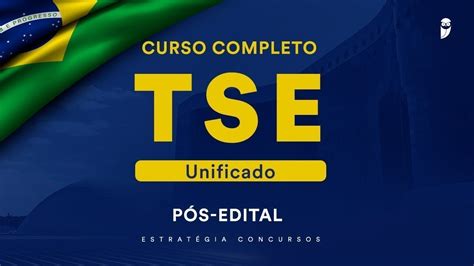 Curso Completo Tse Unificado P S Edital Gest O De Contratos Prof