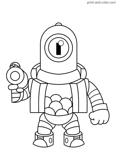 Brawl Stars Coloring Pages Print And