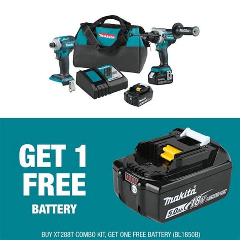 Makita 18V LXT Lithium Ion Brushless Cordless Combo Kit 5 0 Ah 2 Piece