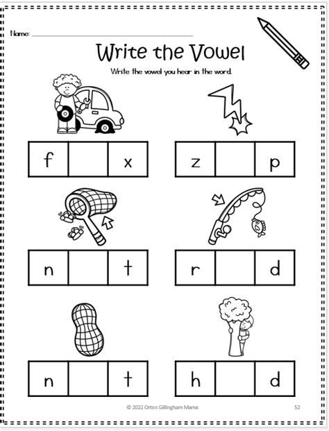 Cvc Words W Short Vowels Kindergarten Worksheets Orton Gillingham Mama