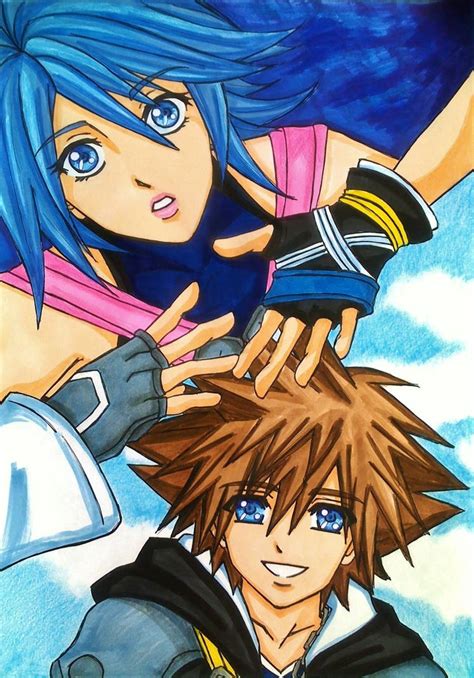 Kingdom Hearts 28 Sora And Aqua By Dagga19 On Deviantart