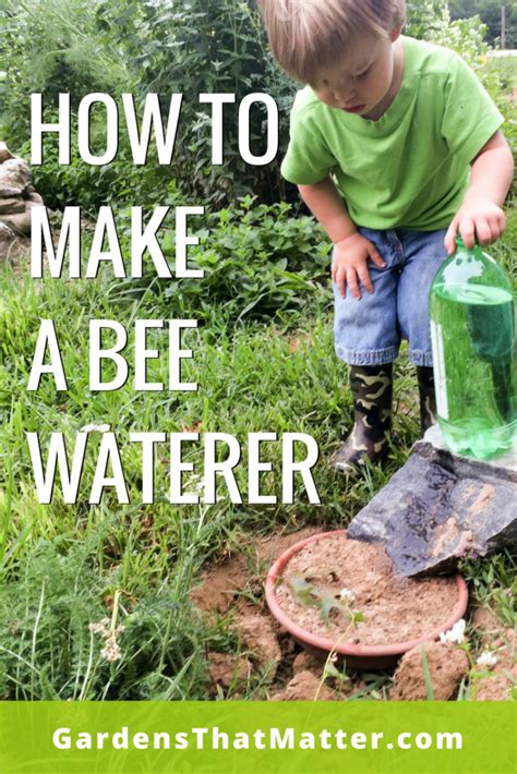 How To Make A Bee Waterer Gardens That Matter