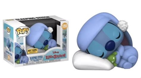 Disney Lilo Stitch Sleeping Stitch Funko Pop Hot Topic Exclusive Picclick Uk