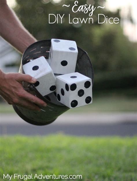 Simple Diy Yard Dice Outdoor Games Or Math Practice My Frugal