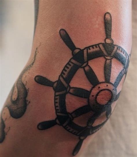 Ship Wheel Tattoo Old School Trendy Tattoos Black Tattoos Small