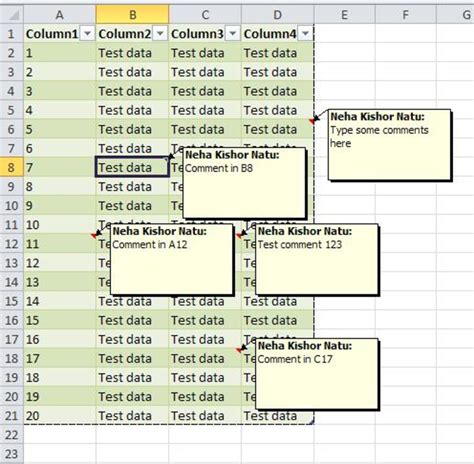 Ms Excel Tutorial How To Add Comments To A Cell In A Sheet Hubpages