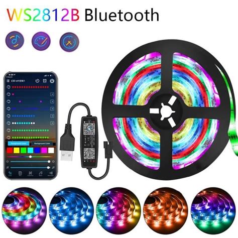 Ws B Bluetooth M Full Set Bande Lumineuse Led M M Rgbic