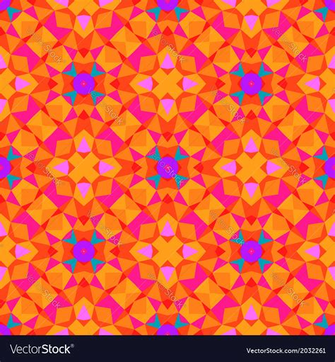 Multicolor Geometric Pattern In Bright Color Vector Image