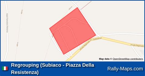 Regrouping Subiaco Piazza Della Resistenza Stage Map Rally Di