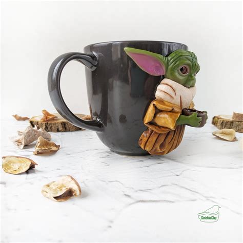 Baby Yoda Mug Baby Yoda Ornament Disney Coffee Mug Disney Etsy