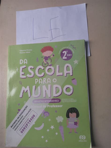 Da Escola Para O Mundo Projetos Integradores Ano Livro Usado