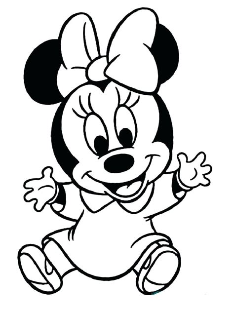 Coloring Pages Baby Mickey Mouse Coloring Pages