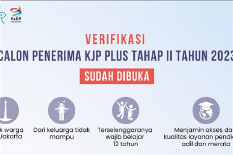 Jadwal Pendataan Kjp Plus Tahap Sampai Kapan Ini Cara Cek