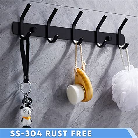 Glazievault Coat Rack Wall Mount Stainless Steel Coat Rack Pack