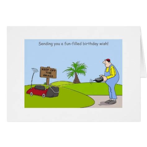 Happy Birthday Gardening Cards Funny Gardener Zazzle