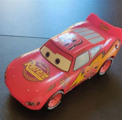 Disney Pixar Cars Lightning Mcqueen Toy, pre-owned, about 8 inches long ...