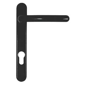 Fab & Fix Windsor Door Handles Pair Black | Lock Door Handles | Screwfix.com