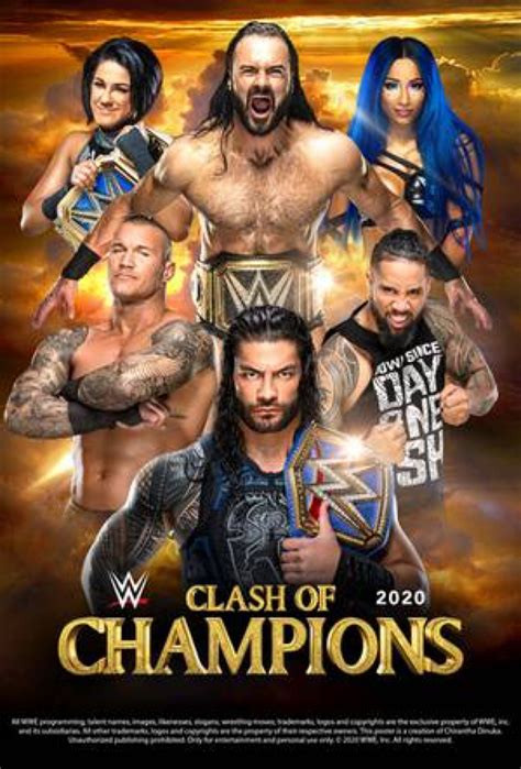 WWE Clash Of Champions 2020 Poster By Chirantha On DeviantArt Clash