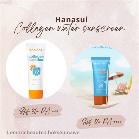 Jual Hanasui Collagen Water Sunscreen Triple Power Protection Shopee