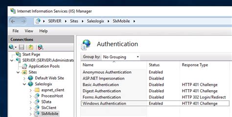 Configure Infor Crm Slx Mobile Portal For Windows Authentication