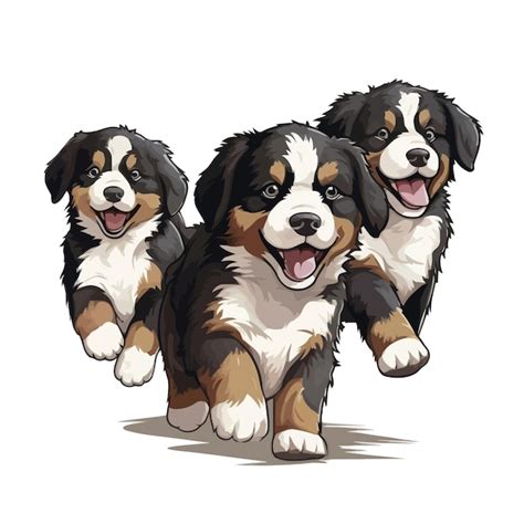 Im Genes Predise Adas Vectoriales De Lindos Cachorros Vector Premium