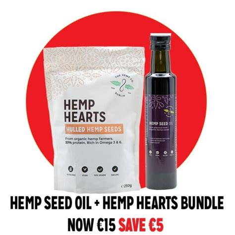 Hemp Hearts And Cold Pressed Hemp Seed Oil Bundle