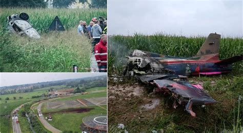 Incidente Frecce Tricolori Aereo Precipita E Colpisce Un Auto