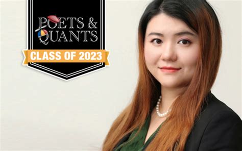 Poetsandquants Meet The Mba Class Of 2023 Amy Xu Harvard Business School