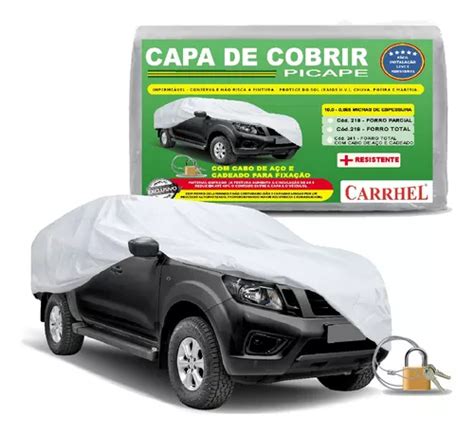 Capa Cobrir Carro Marca Carrhel Picape Forro Total Cadeado Frete grátis