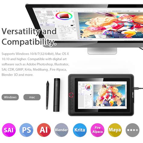 Xp Pen Artist Pro Graphic Tablet With Inch Display Black