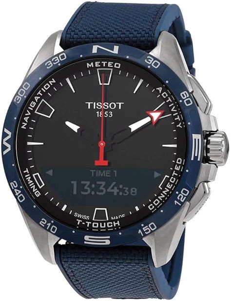 Tissot T Touch Connect Solar Watch Blue Fabric T