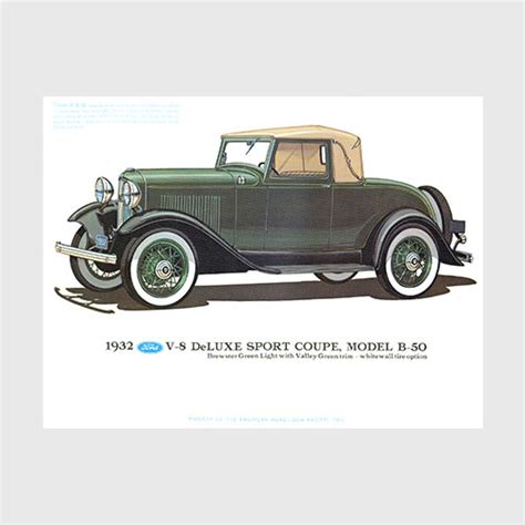 1932 Sport Coupe Print Lincoln Publishing