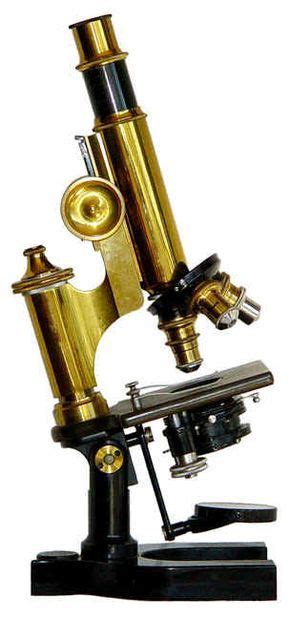 A Superb Patent 1897 Antique Bausch And Lomb Monocular Microscope With