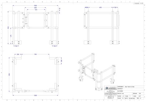 Roof Hatch Guardrail Free Standing – Surpro Products Ltd