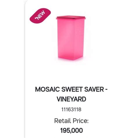 Jual Tupperware Mosaic Sweet Saver 1pc Shopee Indonesia